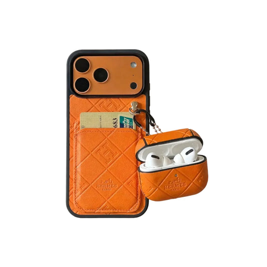 Elite Luxury Case with AirPods Pouch - iPhone 12-18 Pro & Pro Max