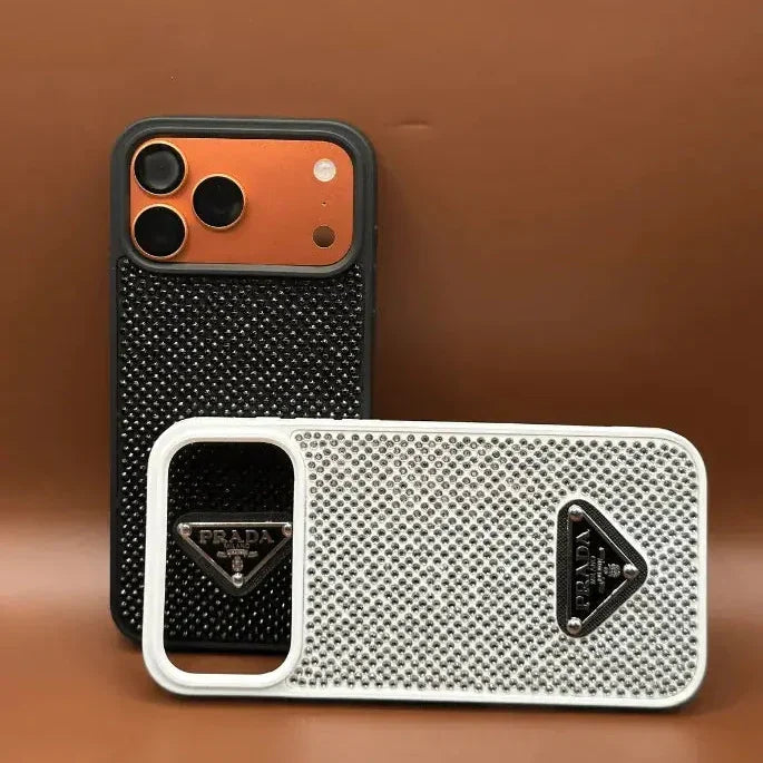 Haute Crystal Studded Logo Case - iPhone 12-18 Pro & Pro Max