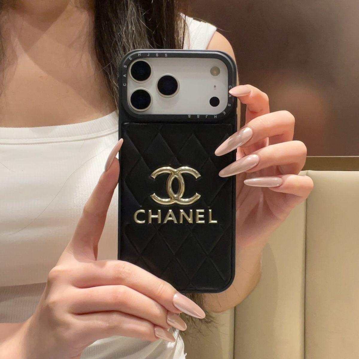 Luxury Leather Chanel Phone Case For iPhone 13-18 Pro & Pro Max