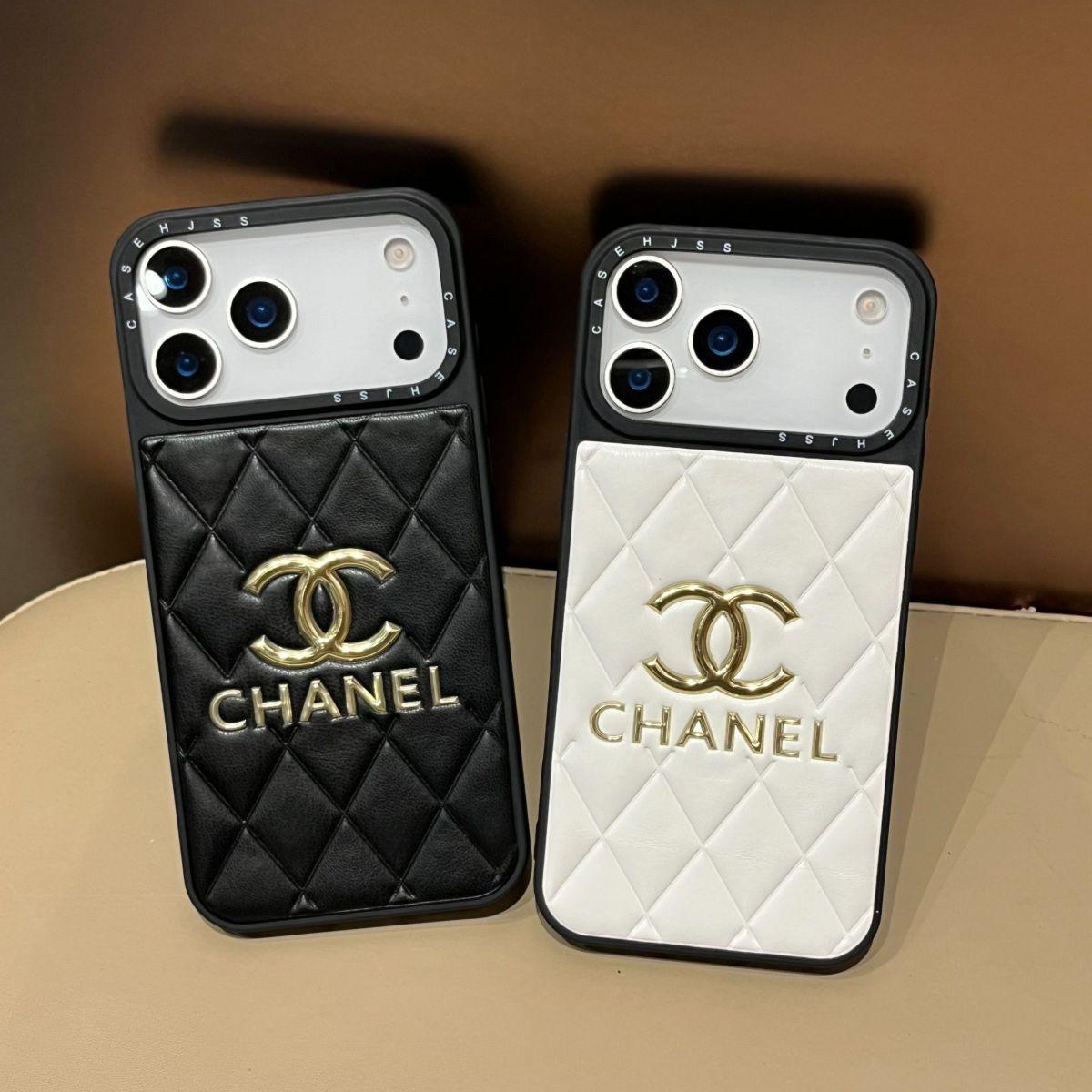 Luxury Leather Chanel Phone Case For iPhone 13-18 Pro & Pro Max
