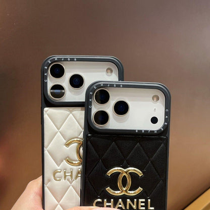 Luxury Leather Chanel Phone Case For iPhone 13-18 Pro & Pro Max