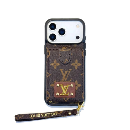 Luxury Leather Case Card Holder For iPhone 14-18 Pro & Pro Max