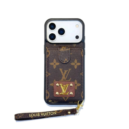 Luxury Leather Case Card Holder For iPhone 14-18 Pro & Pro Max