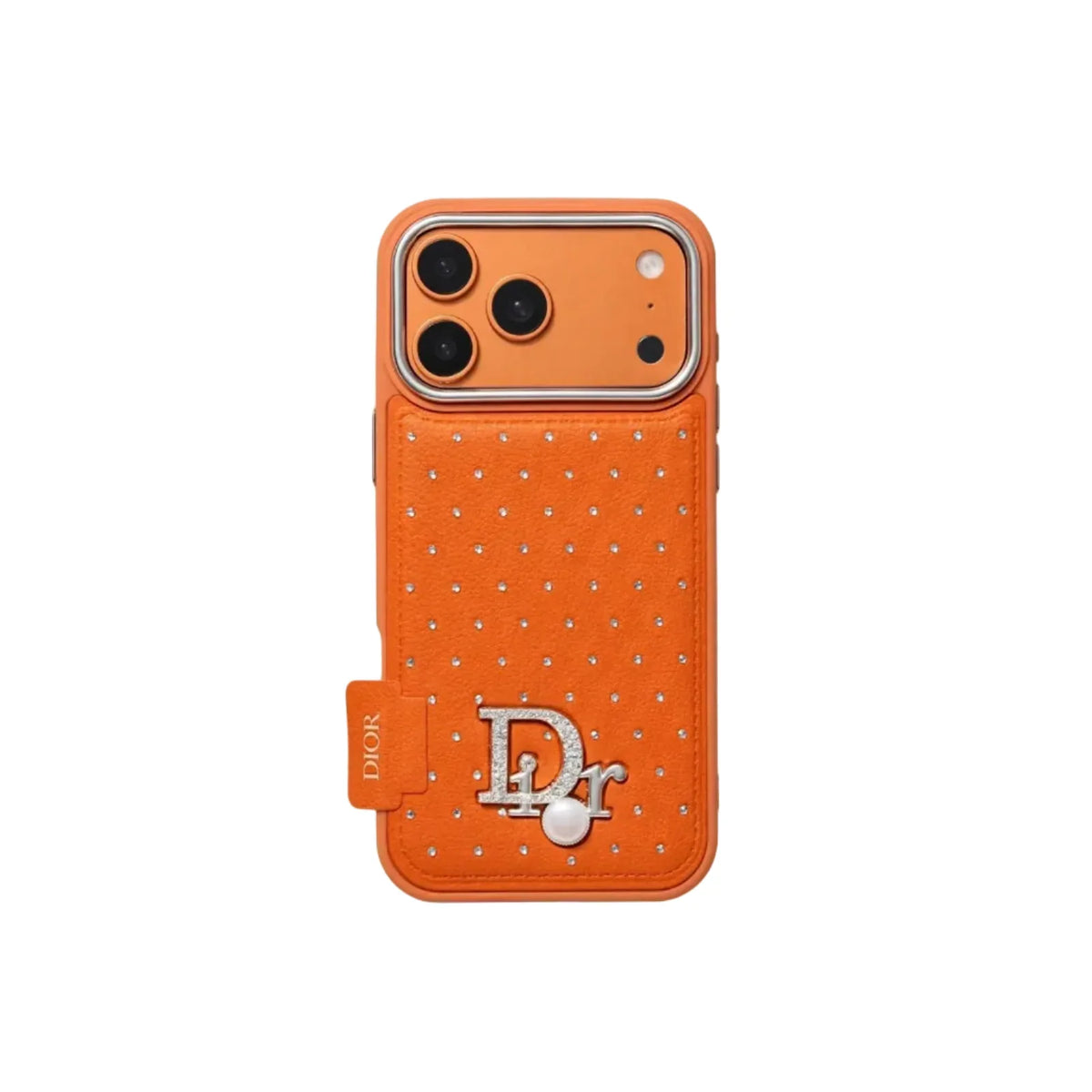 Classic Orange Dior Leather Case - iPhone 12-18 Pro & Pro Max