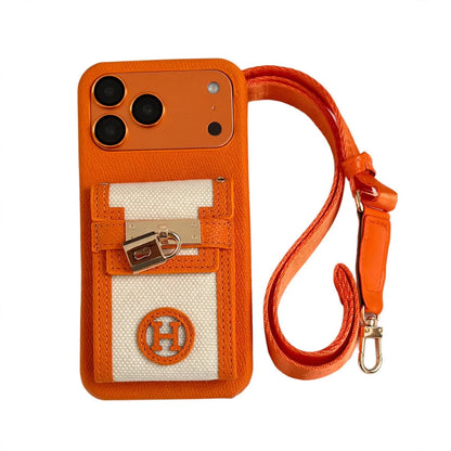 Transparent Pouch Case with Shoulder Strap - iPhone 12-18 Pro & Pro Max