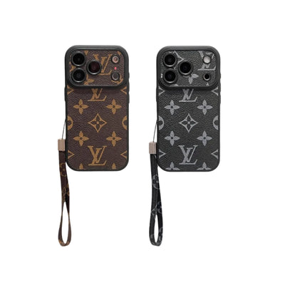 LV Phone Monogram Case with Strap For iPhone 13-18 Pro & Pro Max