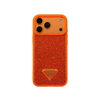 Haute Crystal Studded Logo Case - iPhone 12-18 Pro & Pro Max