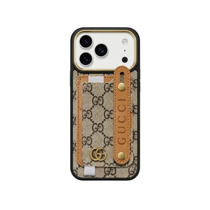 Classic Leather Side Strap Pocket Case - iPhone 12-18 Pro & Pro Max