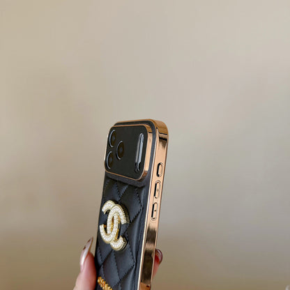 Luxury Chanel Phone Case For iPhone 12-18 Pro & Pro Max