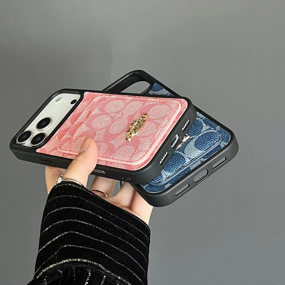 Luxury Signature Pattern Simple Case - iPhone 12-18 Pro & Pro Max