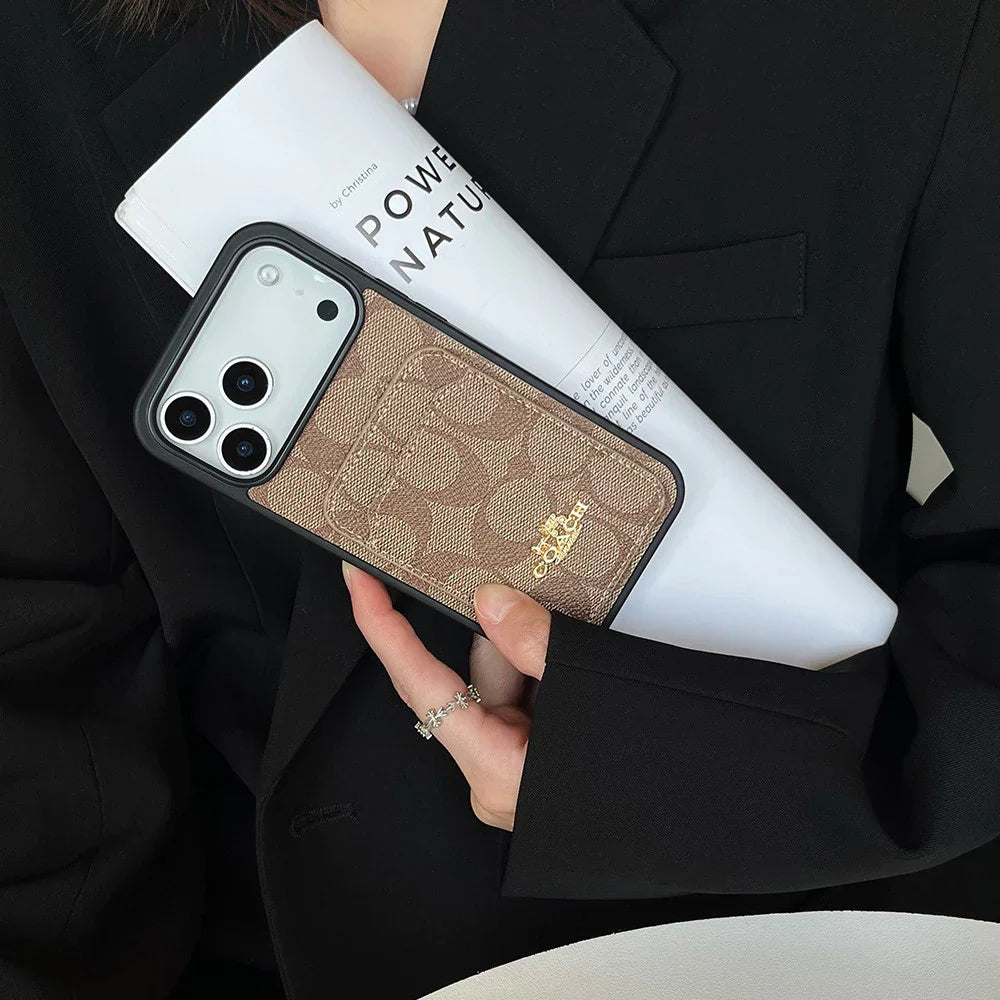 Luxury Signature Pattern Simple Case - iPhone 12-18 Pro & Pro Max