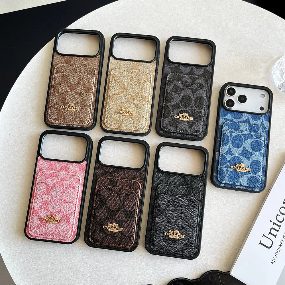 Luxury Signature Pattern Simple Case - iPhone 12-18 Pro & Pro Max