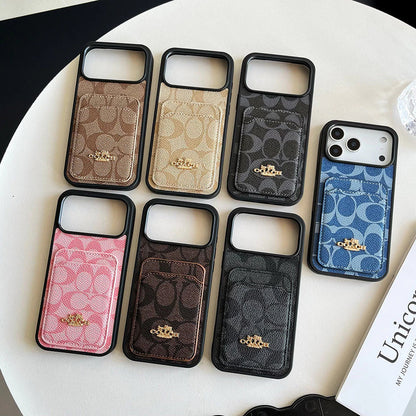 Luxury Signature Pattern Simple Case - iPhone 12-18 Pro & Pro Max