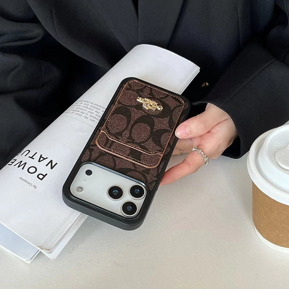 Luxury Signature Pattern Simple Case - iPhone 12-18 Pro & Pro Max