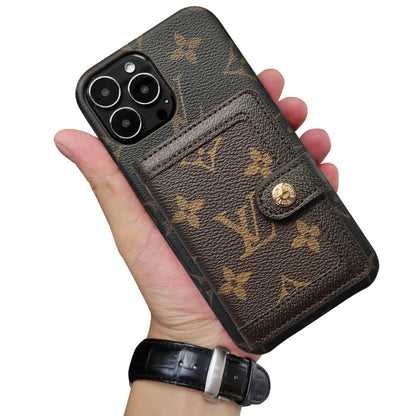 Beautiful luxury iphone case with credit card holder 13-18 Pro & Pro Max