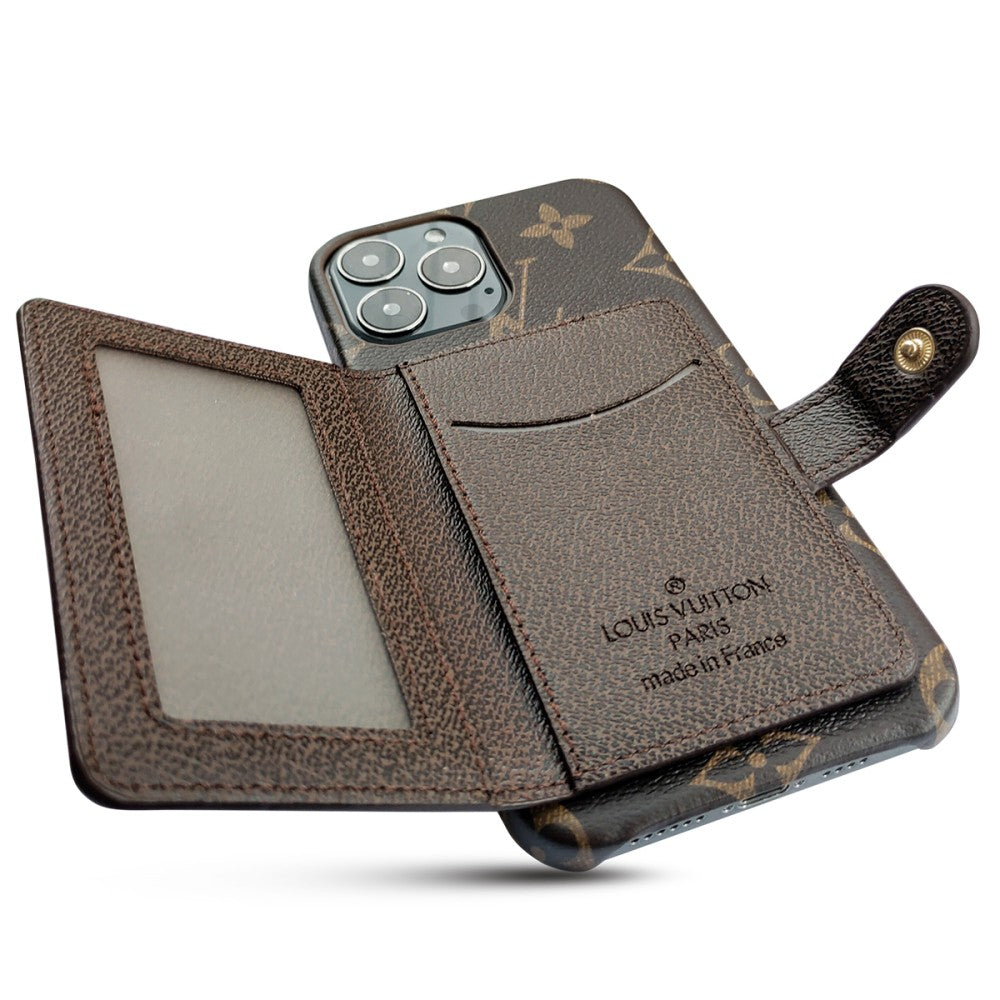 Beautiful luxury iphone case with credit card holder 13-18 Pro & Pro Max