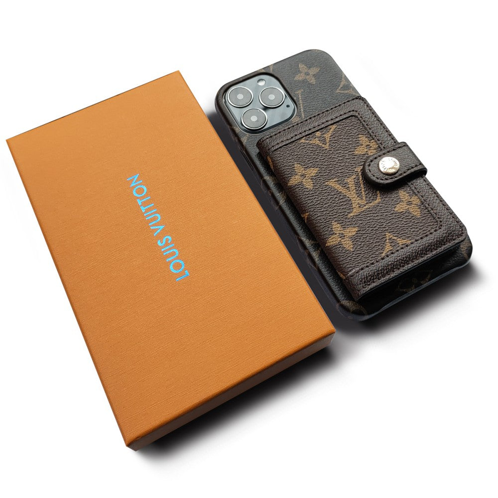 Beautiful luxury iphone case with credit card holder 13-18 Pro & Pro Max