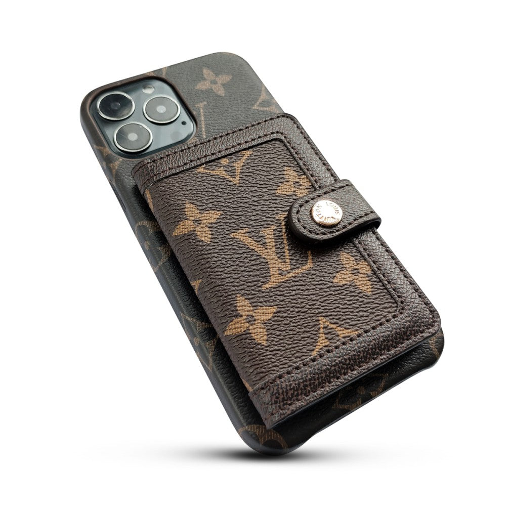 Beautiful luxury iphone case with credit card holder 13-18 Pro & Pro Max