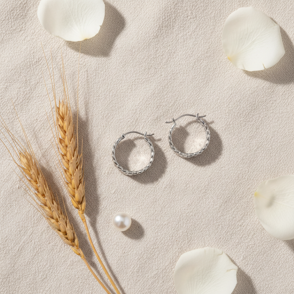 Wheat Ear Silver Earrings - Fastshopcase