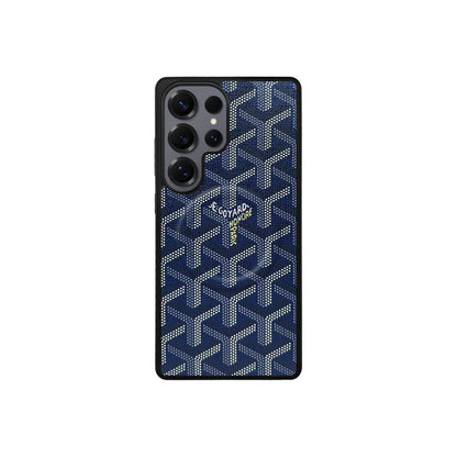 Premium Blue GYD-Style Pattern with Magsafe Option for Samsung S22-S26 Series