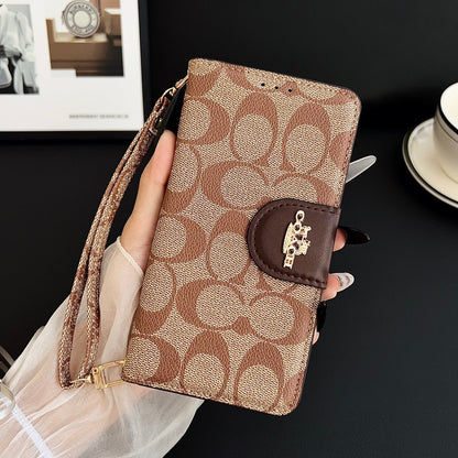 Luxury Wallet Case with Wrist Strap - iPhone 12-18 Pro & Pro Max