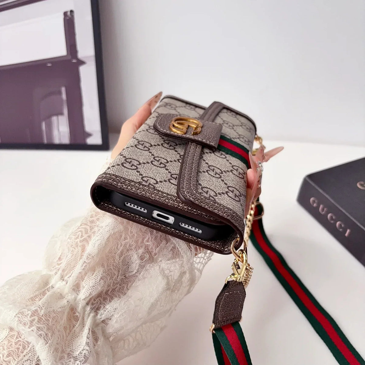 Classic Wallet Chain Crossbody Case - iPhone 12-18 Pro & Pro Max
