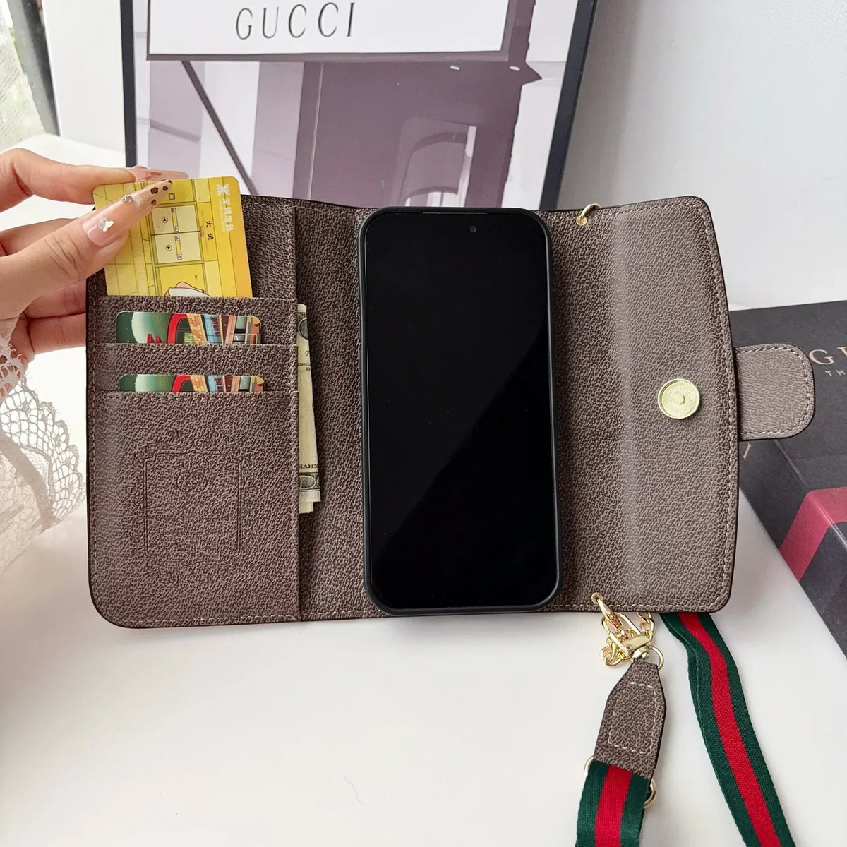 Classic Wallet Chain Crossbody Case - iPhone 12-18 Pro & Pro Max